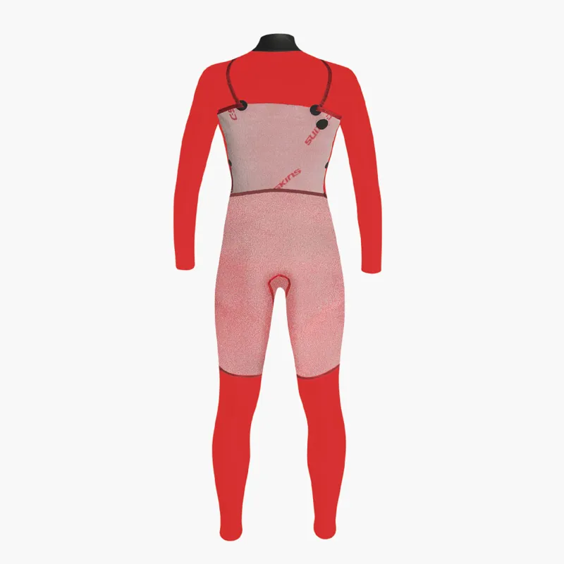 C-Skin Womens Rewired 3/2 Chest Zip Wetsuit Slate/Geo-6